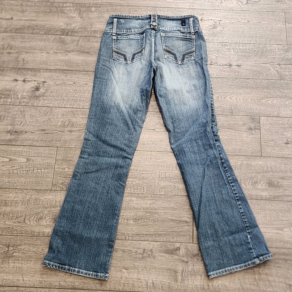 Zco. Women's Jeans Triple Button Size 7 Blue Denim - Picture 9 of 12